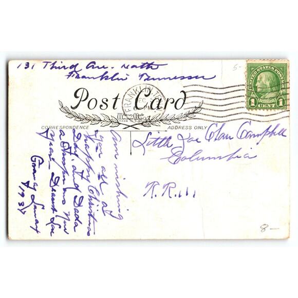 Santa Claus 1937 Christmas Postcard When You Are Asleep In Bed Poem Whitney - Picture 2 of 2